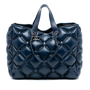 Pre-Loved Chanel Large Quilted Leather Chesterfield Shopping Tote